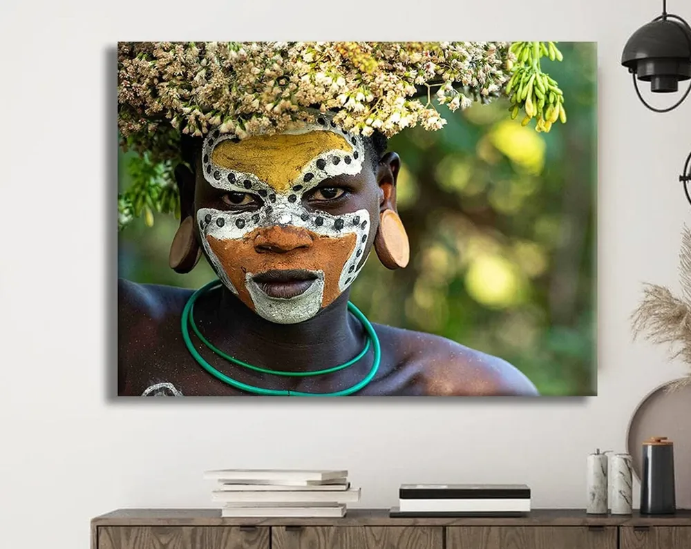 African Woman Art, Ethnic Wall Print