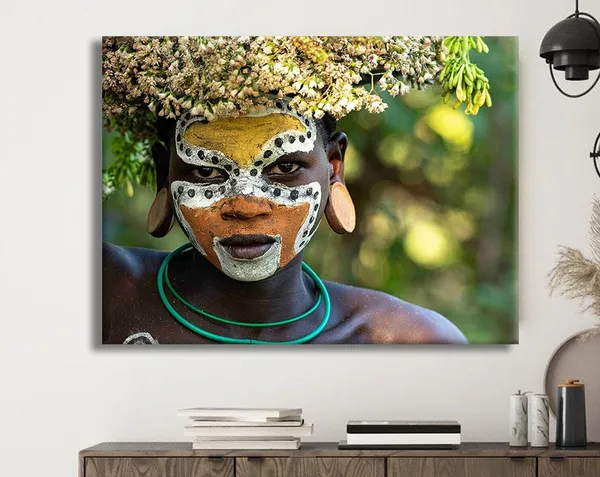 African Woman Art, Ethnic Wall Print