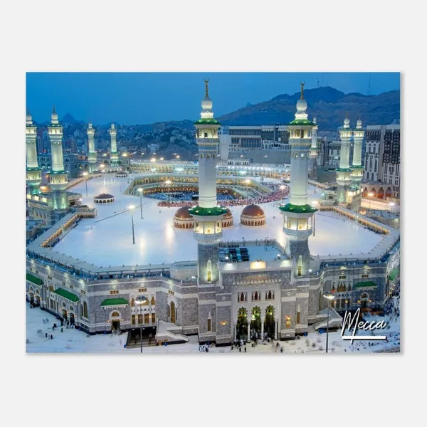 Mecca Masjid Alharam Islamic Mosque Art Print