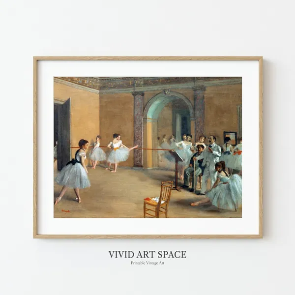 Edgar Degas Dance Foyer at Opera Art Print