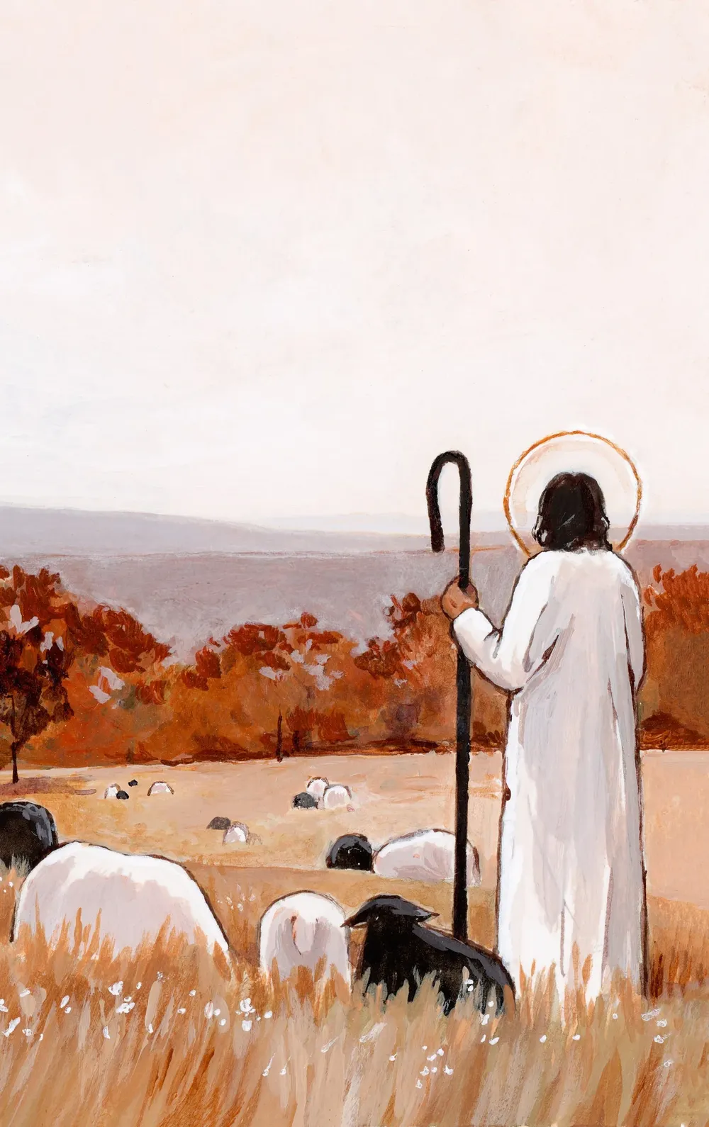 The Good Shepherd Jesus Christ Wall Art Print - Image 2