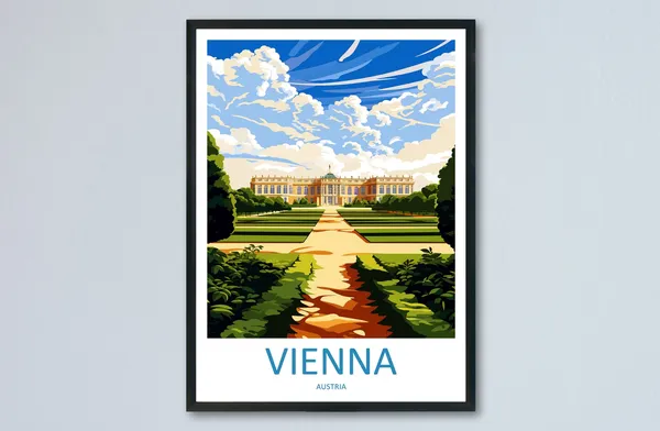 Vienna Travel Print Home Dcor Art Print