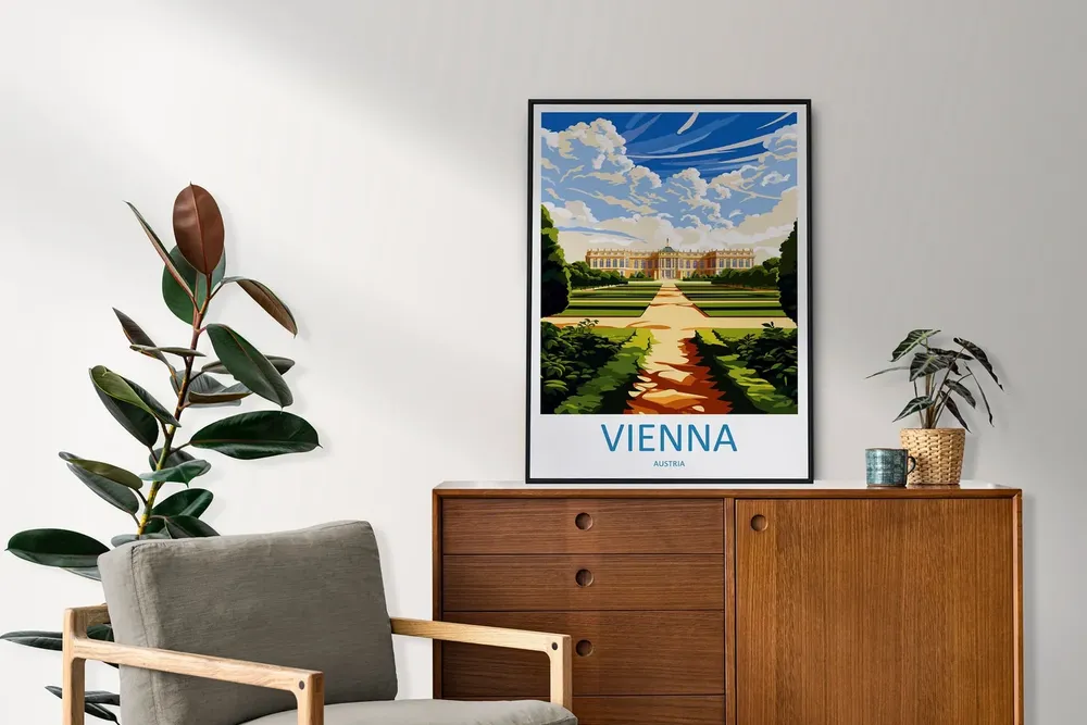 Vienna Travel Print Home Dcor Art Print - Image 2