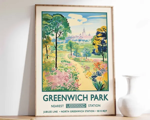 Greenwich Park London Print, William Morris Gardens