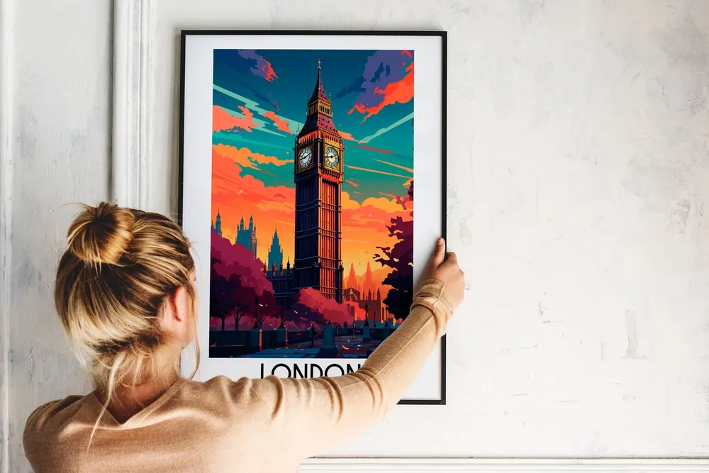 London Handmade Travel Art Print - Image 2