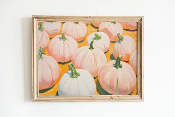Fun Maximalist Retro Fall Apartment Art Print