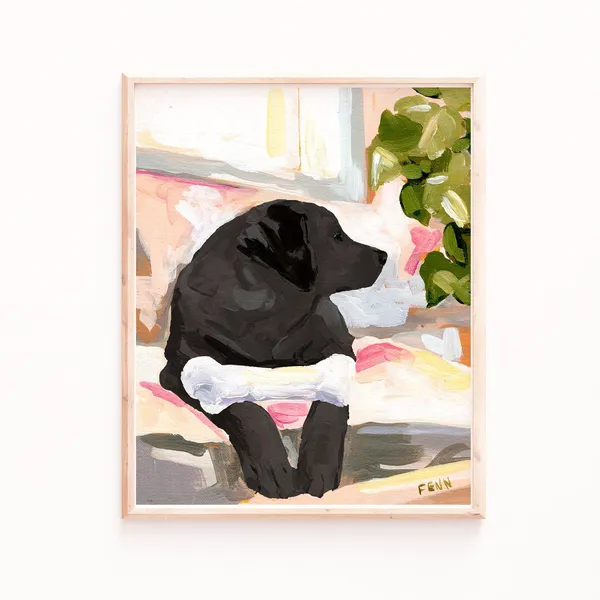 Labrador Dog Art Print, Sabina Fenn