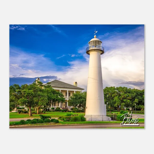 Biloxi Lighthouse Mississippi Travel Poster