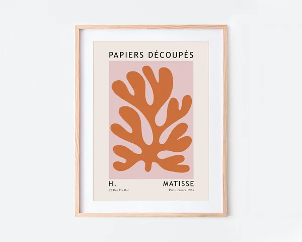 Matisse Cut Outs Vintage Abstract Art Print