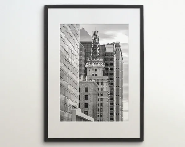 Salt Lake City Utah Skyscraper Travel Poster, Walker Center
