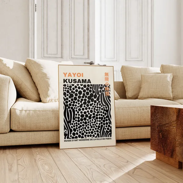 Yayoi Kusama Abstract Japanese Wall Art Poster