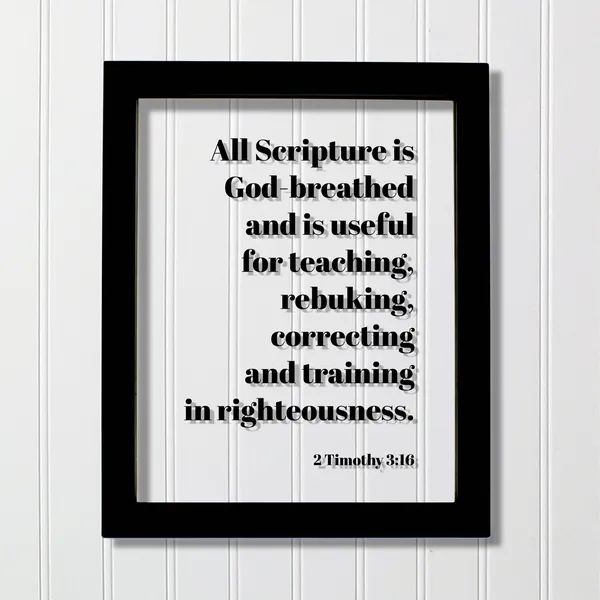 2 Timothy 3:16 Scripture Verse Art Print