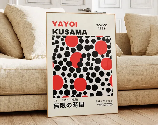 Yayoi Kusama Abstract Japanese Gallery Wall Art