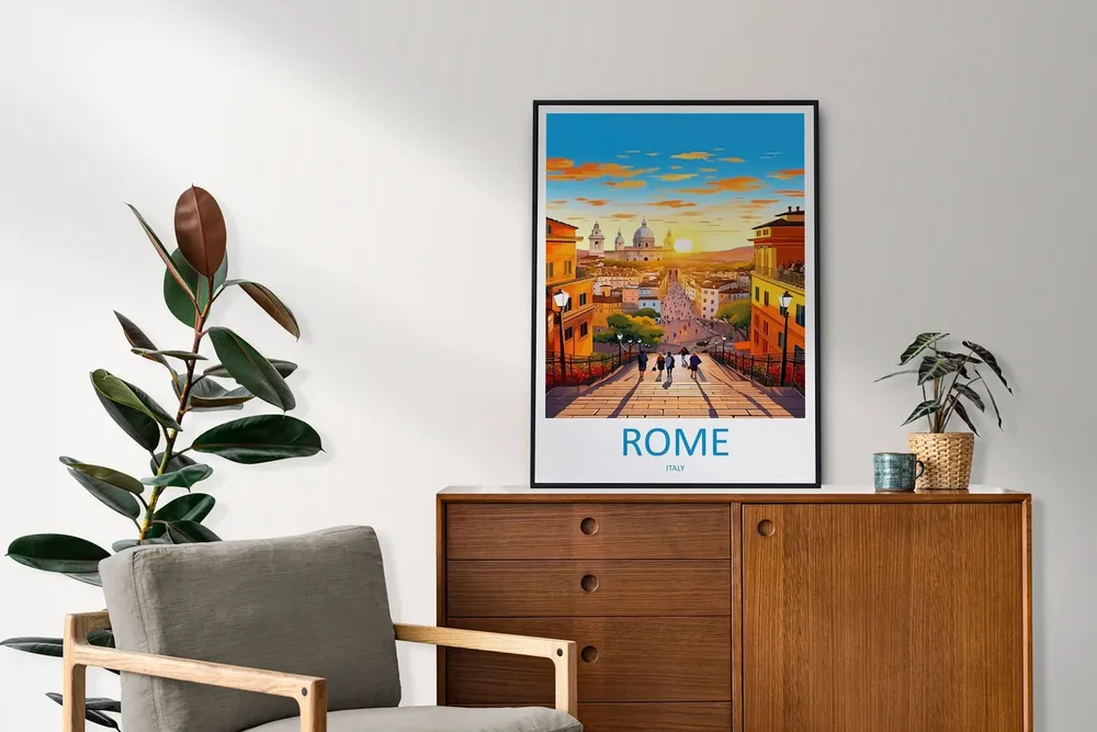 Rome Travel Print Italy Wall Art Poster - Image 2