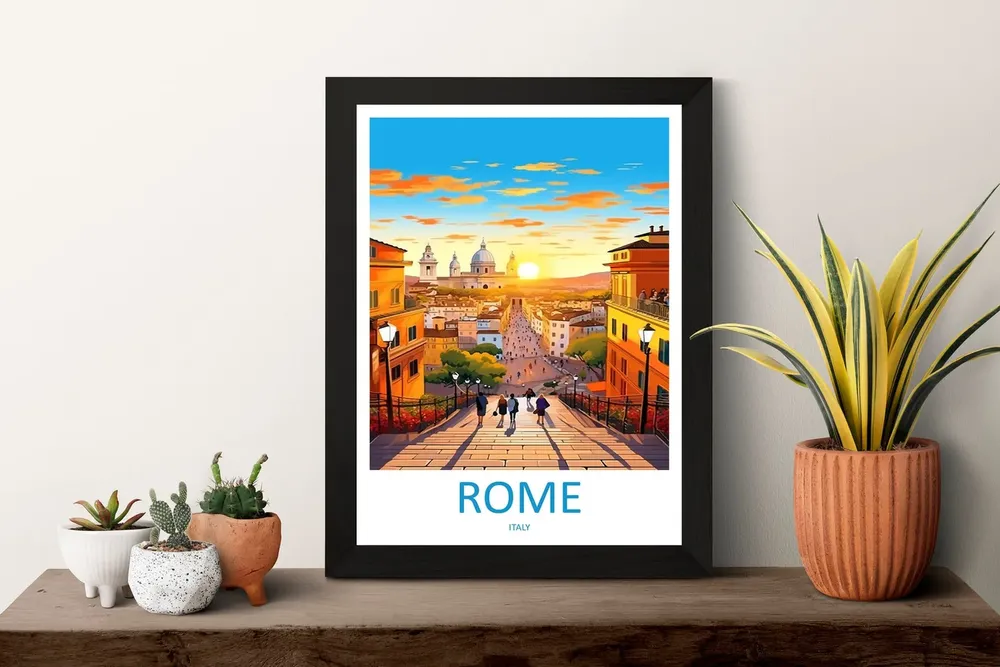 Rome Travel Print Italy Wall Art Poster - Image 3