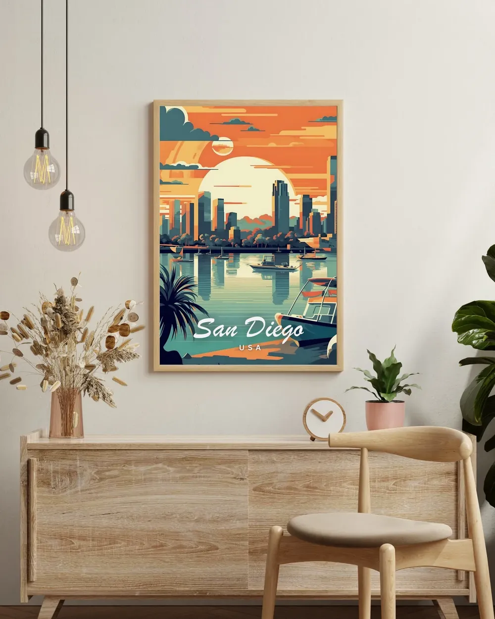 San Diego Travel Art Poster - Image 2