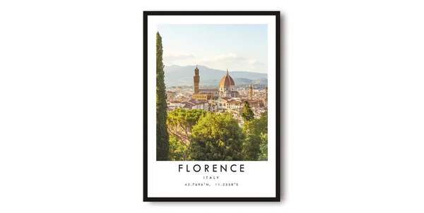Florence Italy Minimalist Travel Poster