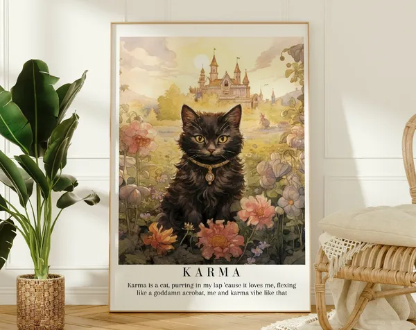 Karma Midnights Album Poster, Watercolor Print