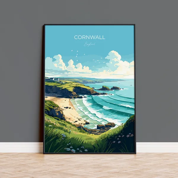 Cornwall Gift Travel Poster