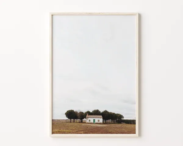 Farmhouse Barn Rustic Landscape Art Print