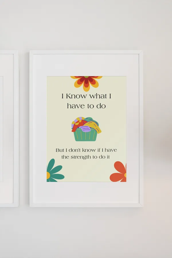 ADHD Mental Health Poster, Office Decor Art Print