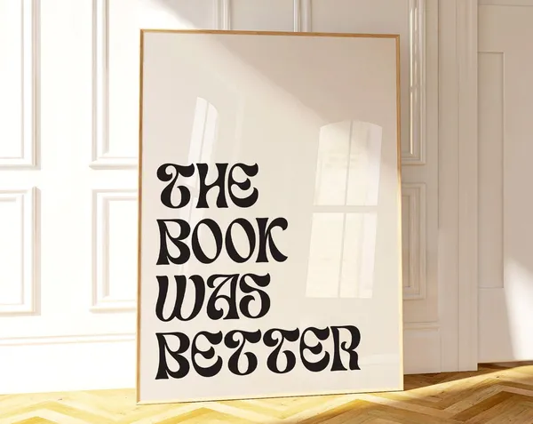 Book Quote Wall Art, Book Lover Reading Art Print