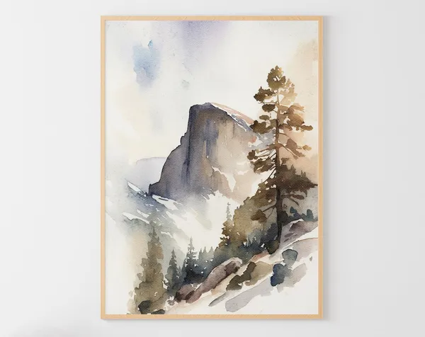 Yosemite, California Landscape Art Print