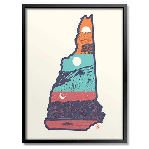 Layers Of New Hampshire Art Print