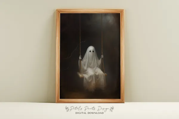 Vintage Rustic Halloween Art Print