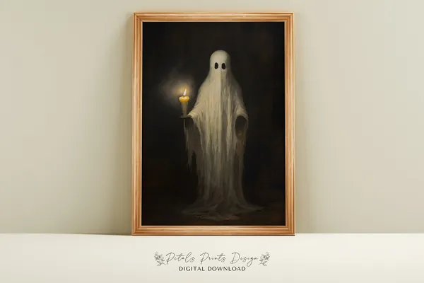 Vintage Halloween Rustic Art Print