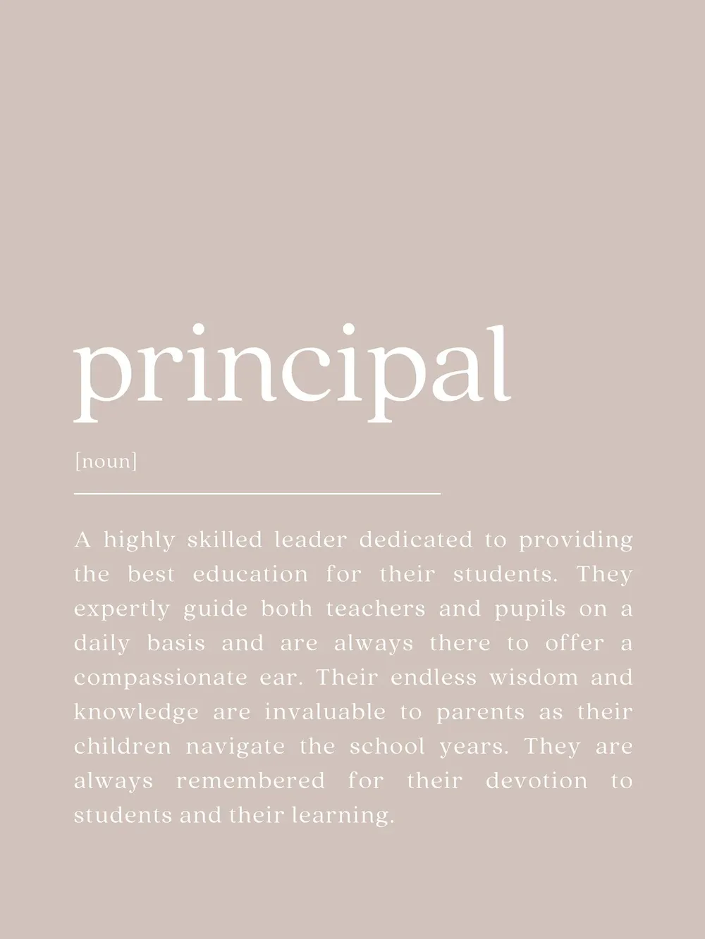 Principal Appreciation Art Print, Teacher Gift - Image 2