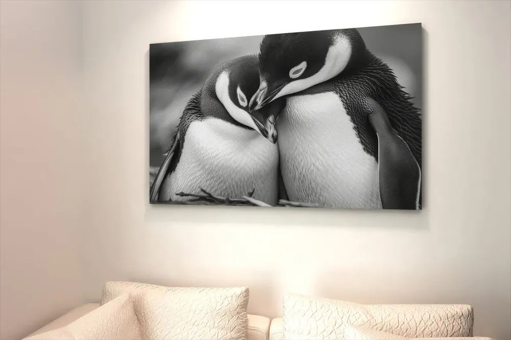 Penguin Couple Retro Travel Poster - Image 4