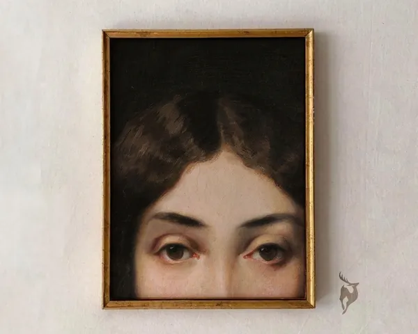 Baroque Woman Portrait Print, Eclectic Gallery Wall Art