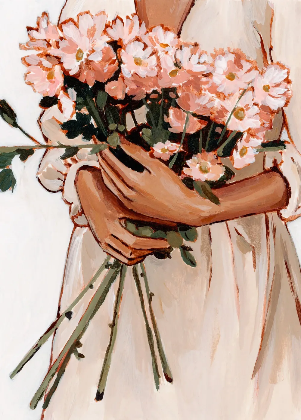 Holding Hope Floral Bouquet Art Print, Nursery Decor - Image 2