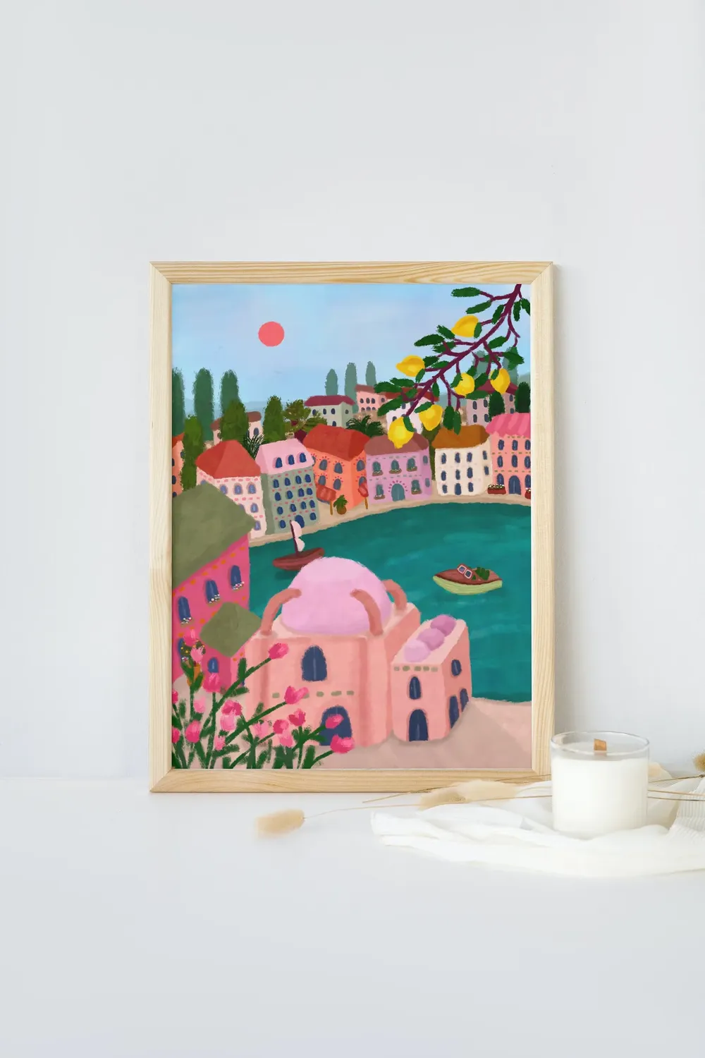 Crete Travel Poster, Greek Island Ocean Art - Image 5