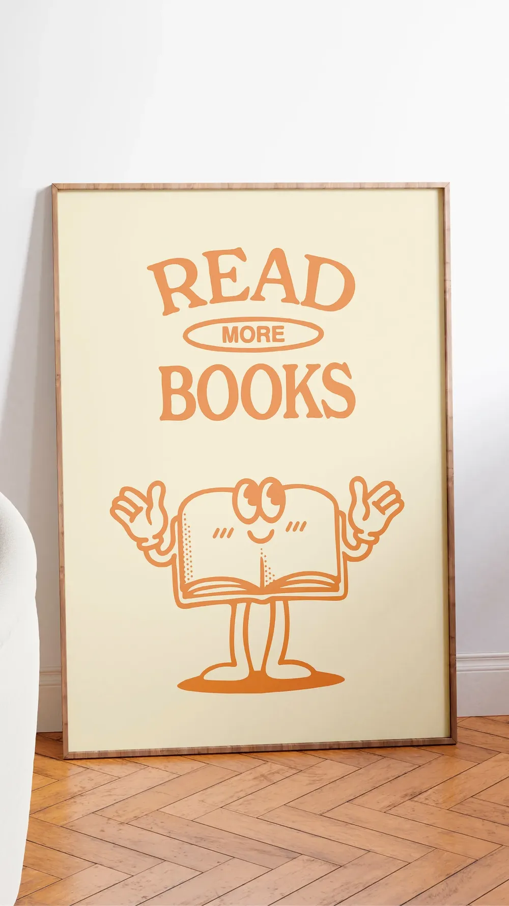 Retro Reading Read More Books Art Print - Image 2