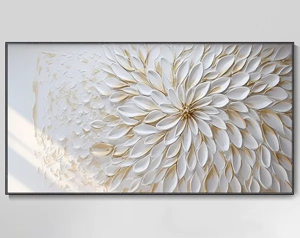 Minimalist Wabi Sabi Floral Petal Landscape Art Print