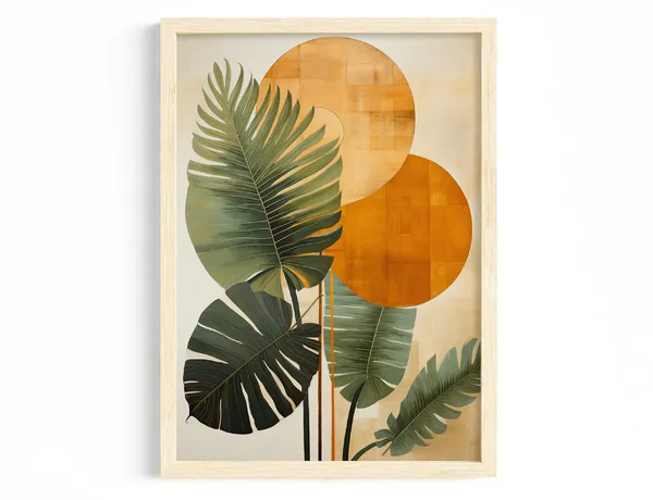 Monstera Poster, Tropical Plant Decor Art Print