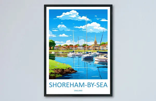 Shoreham On Sea Travel Poster, England Wall Art