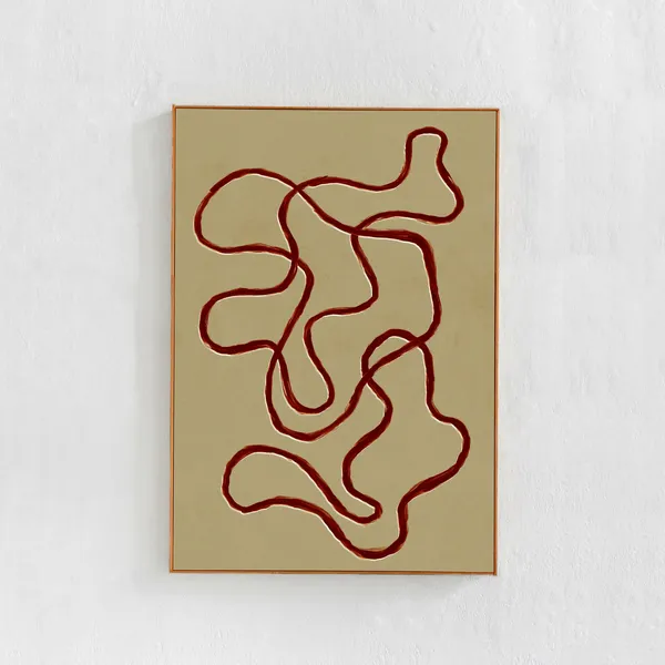 Abstract Lines Scandinavian Living Room Decor Poster