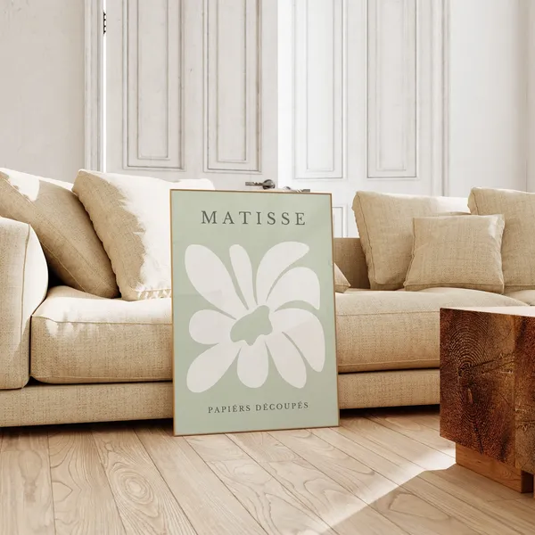 Matisse-Inspired Minimalist Neutral Art Print