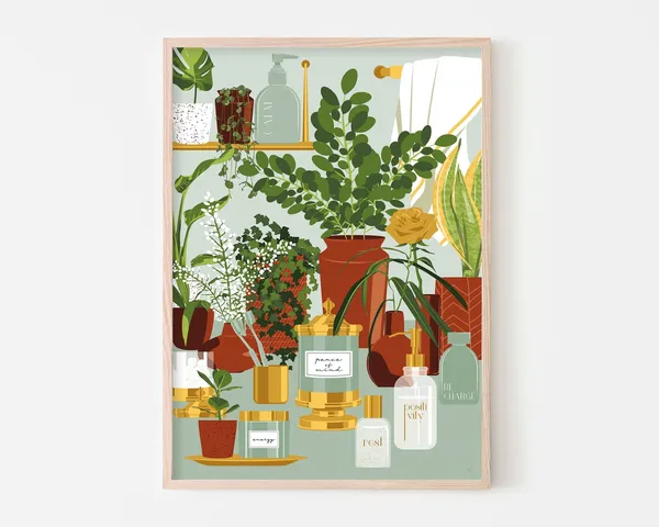 Self Care Gift Bathroom Illustration Art Print