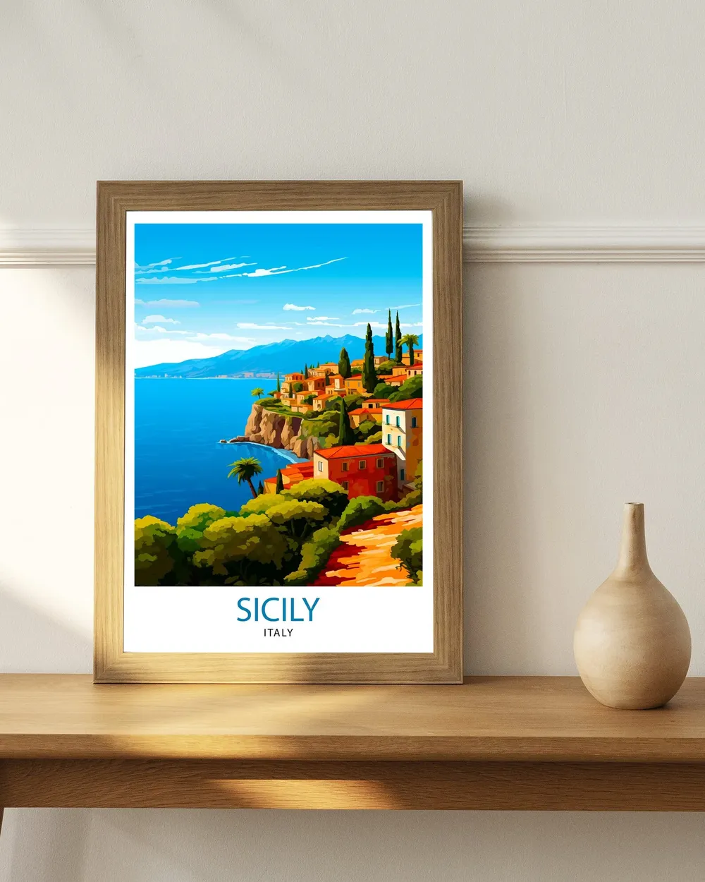 Sicily Travel Poster, Italy Wall Decor - Image 2