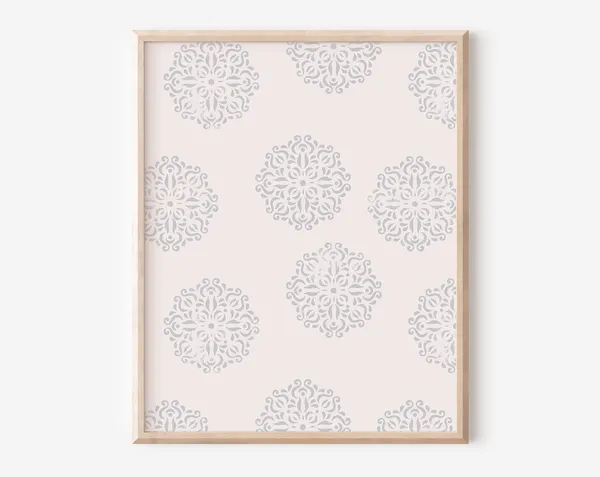 Boho Block Print Pattern Art Print, Modern Style