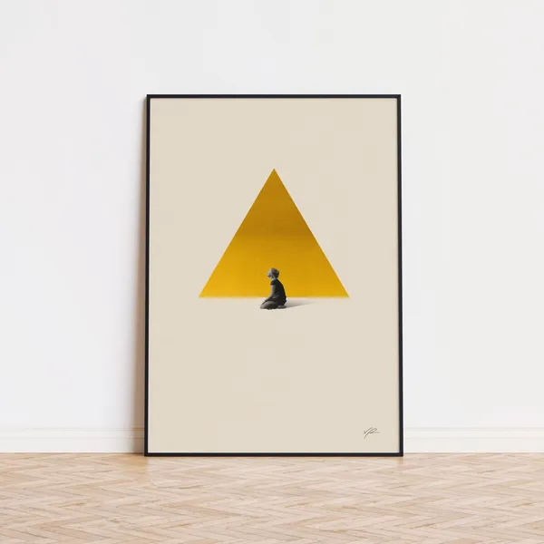 Midsommar-Inspired Minimalist Mid-Century Poster