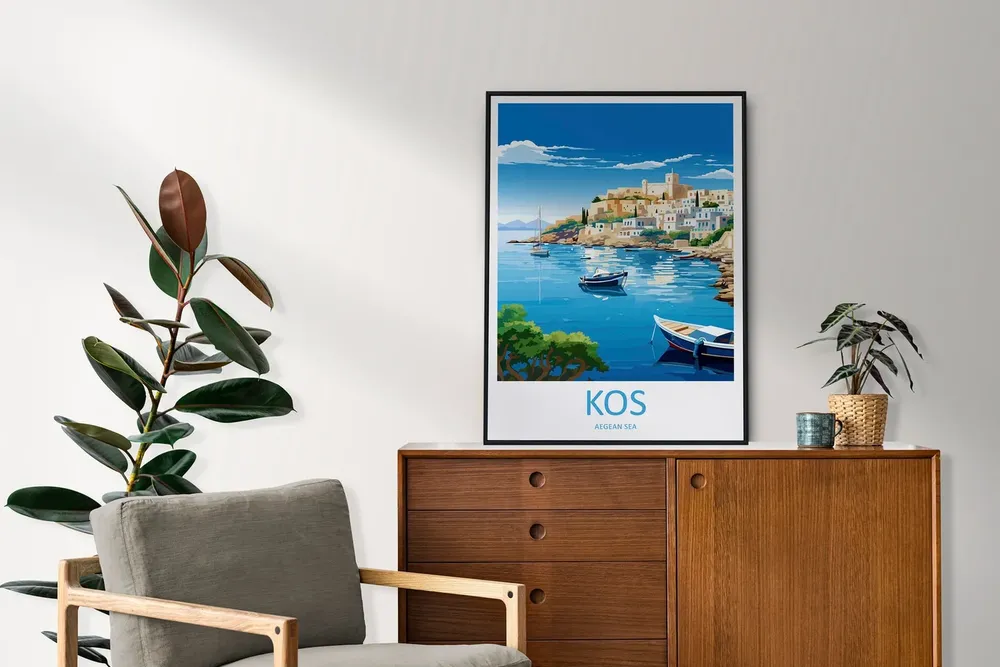 Kos Travel Poster, Home Decoration - Image 2