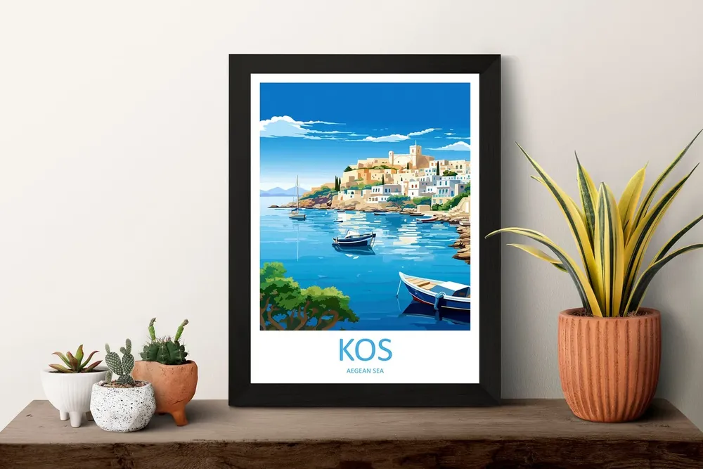 Kos Travel Poster, Home Decoration - Image 3