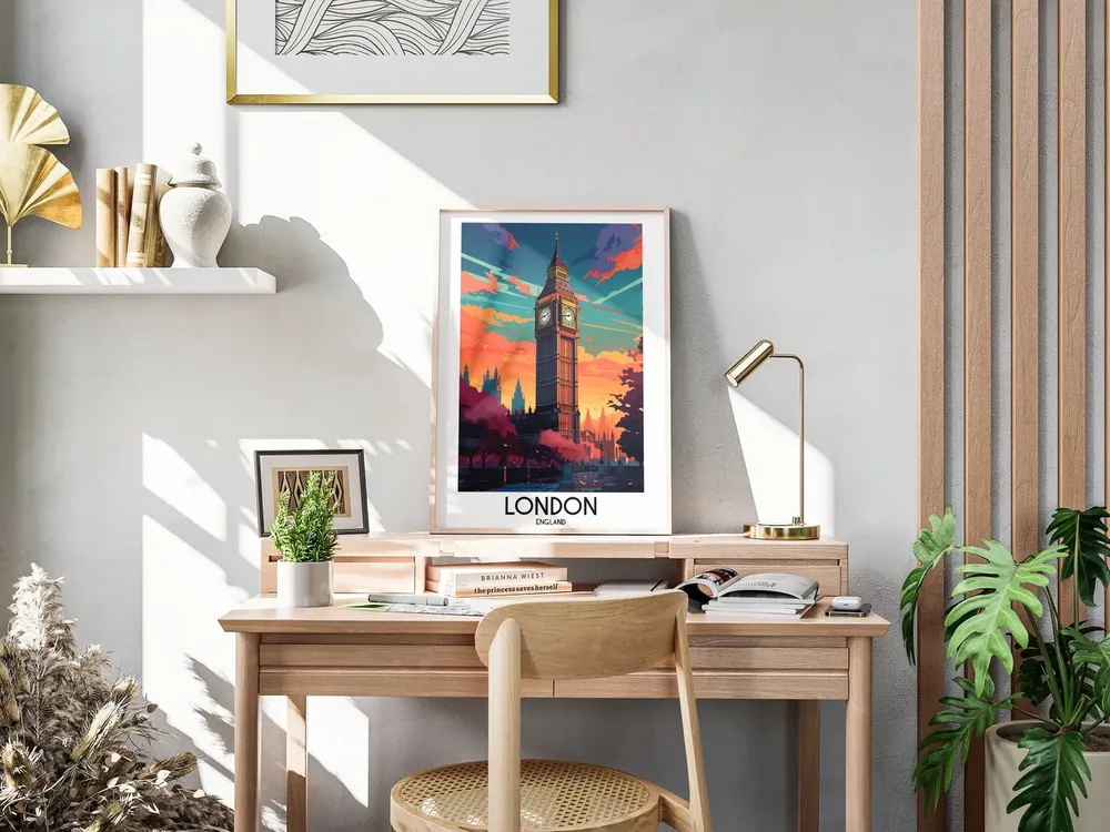 London Handmade Travel Art Print - Image 3