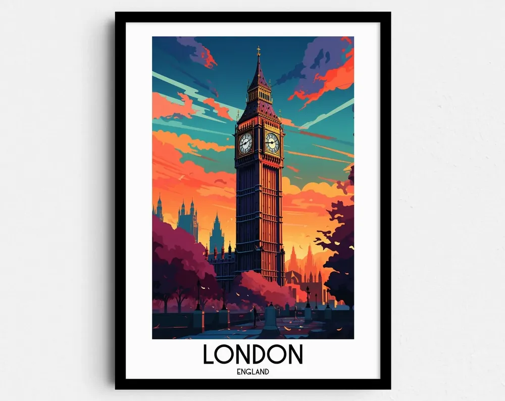 London Handmade Travel Art Print