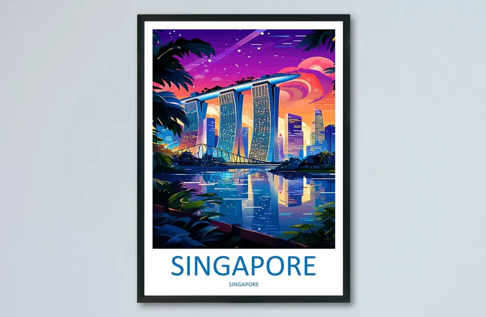 Marina Bay Sands Travel Print Wall Art